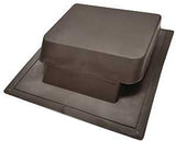 Master Flow IR612BR Roof Louver, 17-1/2 in L, 18-1/2 in W, Resin, Brown, Roof Installation