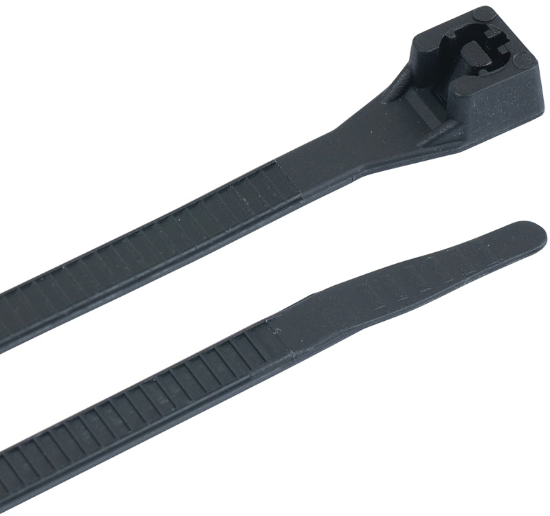 Gardner Bender 45-515UVB Cable Tie, Double-Lock Locking, 6/6 Nylon, Black, 15 in L, 10/PK