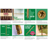 GRK Fasteners No. 9 X 3-1/8 in. L Star Climatek Coarse Trim Screws 1900 pk