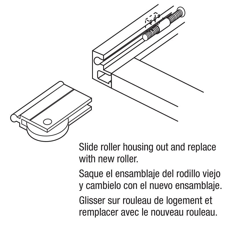 Prime-Line N 6599 Roller Assembly, 1-1/2 in Dia Roller, 5/16 in W Roller, Aluminum, Silver, 1-Roller, 40 lb