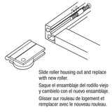 Prime-Line N 6599 Roller Assembly, 1-1/2 in Dia Roller, 5/16 in W Roller, Aluminum, Silver, 1-Roller, 40 lb