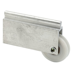 Prime-Line N 6599 Roller Assembly, 1-1/2 in Dia Roller, 5/16 in W Roller, Aluminum, Silver, 1-Roller, 40 lb