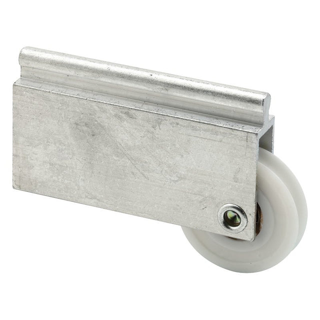 Prime-Line N 6599 Roller Assembly, 1-1/2 in Dia Roller, 5/16 in W Roller, Aluminum, Silver, 1-Roller, 40 lb