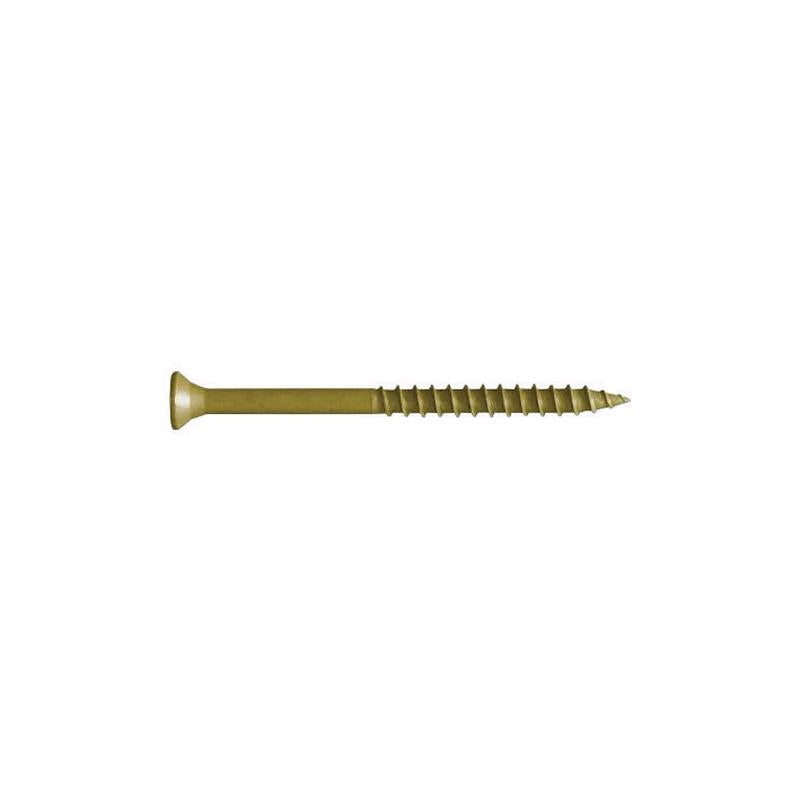 FastenMaster GuardDog No. 10 X 2 in. L Gold Phillips/Square Bugle Head Deck Screws 350 pk