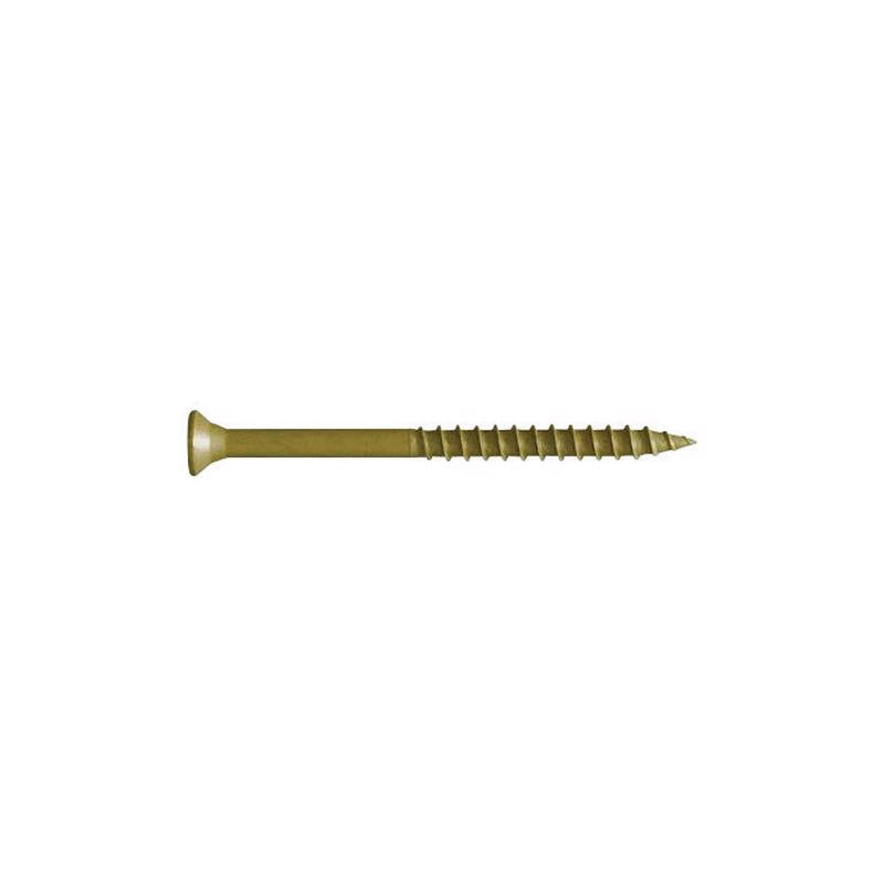 FastenMaster GuardDog No. 10 X 2-1/2 in. L Gold Phillips/Square Bugle Head Deck Screws 350 pk