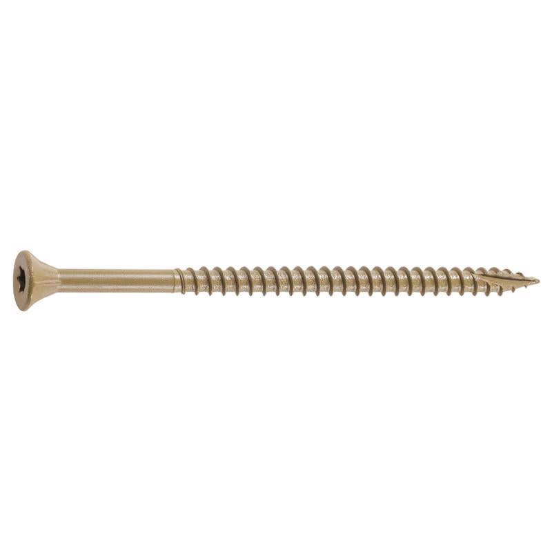 FastenMaster GuardDog No. 10 X 3-1/2 in. L Gold Phillips/Square Bugle Head Deck Screws 1350 pk
