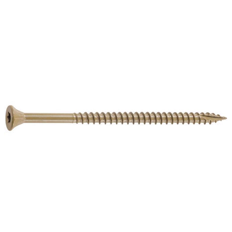 FastenMaster GuardDog No. 10 X 3-1/2 in. L Gold Phillips/Square Bugle Head Deck Screws 1350 pk