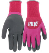 Mud Bamboo H20 Series MD32001W-WSM Coated Gloves, Women's, S/M, Latex Coating, Watermelon