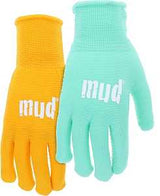Mud MD35001M-WML2P Gloves, Women's, M/L, Wing Thumb, Knit Wrist, Seamless Cuff, Nylon/PVC, Multi-Color