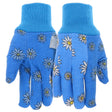 Mud MD61001B-WML Work Gloves, Women's, M/L, Straight Thumb, Cotton/Polyester/PVC, Blue