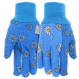 Mud MD61001B-WML Work Gloves, Women's, M/L, Straight Thumb, Cotton/Polyester/PVC, Blue