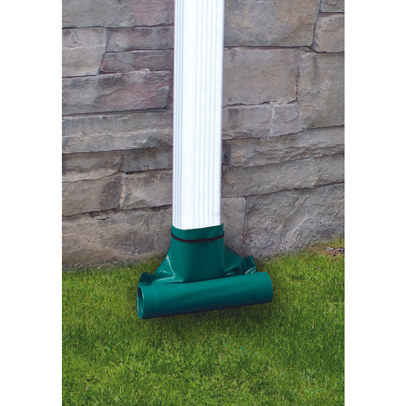 Frost King Drain Away 0.1 in. H X 7.25 in. W X 12 ft. L Green Vinyl Downspout Extension, Pack of 12