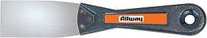 ALLWAY T15S Putty Knife, 1-1/2 in W Blade, Steel Blade, Steel Handle
