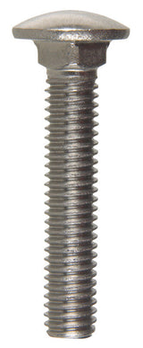 HILLMAN 0.375 in. X 2 in. L Stainless Steel Carriage Bolt 25 pk