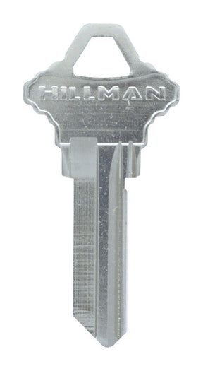 HILLMAN KeyKrafter Traditional Silver House/Office Key Blank 68 Single For Schlage Locks