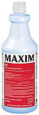 Maxim 041000-12 Germicidal Cleaner, 1 qt, Liquid, Lemon, Yellow, Pack of 12