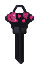 HILLMAN DIVA Hearts House/Office Universal Key Blank SC1 Single, Pack of 6
