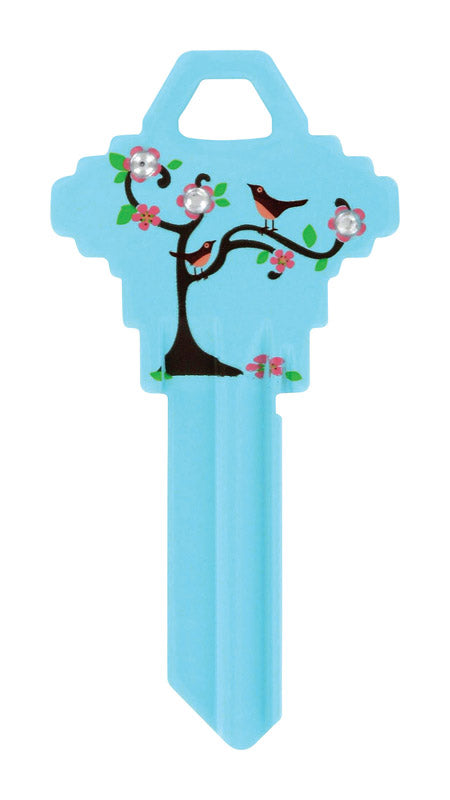 HILLMAN DIVA Tree & Birds House/Office Universal Key Blank SC1 Single, Pack of 6