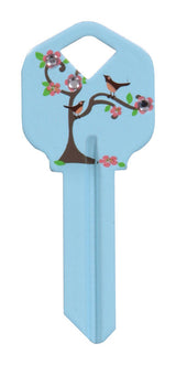 HILLMAN DIVA Tree & Birds House/Office Universal Key Blank KW1 Single, Pack of 6