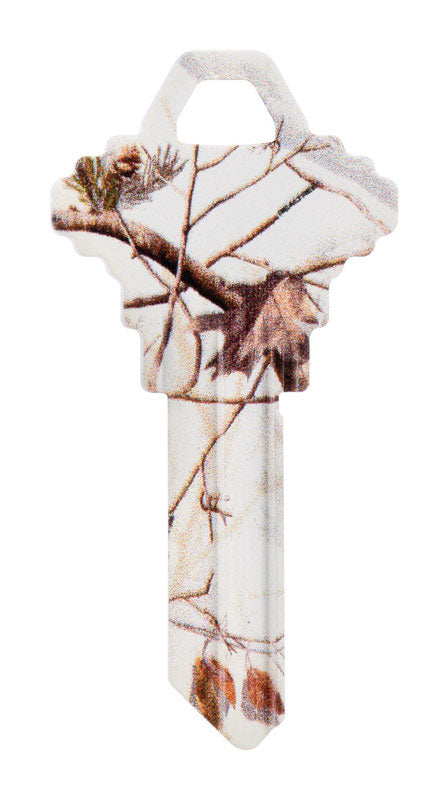 HILLMAN RealTree Snow House/Office Universal Key Blank SC1 Single, Pack of 6