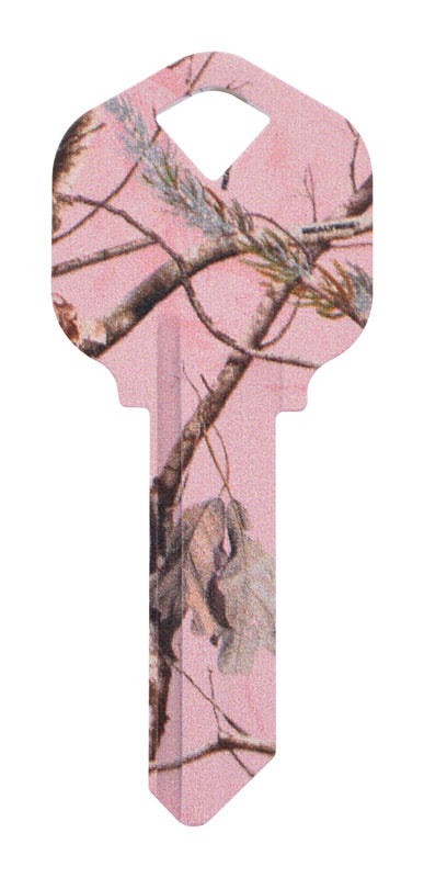 HILLMAN RealTree Pink House/Office Universal Key Blank KW1 Single, Pack of 6