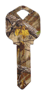 HILLMAN RealTree Green House/Office Universal Key Blank KW1 Single, Pack of 6
