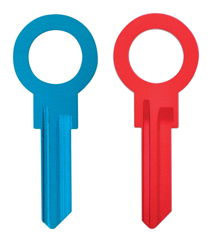 HILLMAN Zero Gravity House/Padlock Universal Key Blank Single, Pack of 6