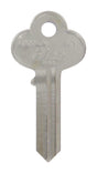 HILLMAN KeyKrafter Universal House/Office Key Blank 269 Single For Independent Locks Silver, Pack of 4
