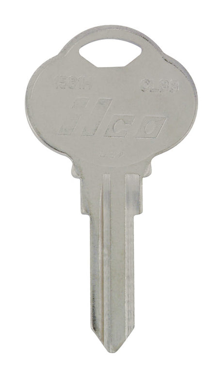 HILLMAN KeyKrafter Automotive Key Blank 190 Double For Club Steering Wheel Silver, Pack of 4