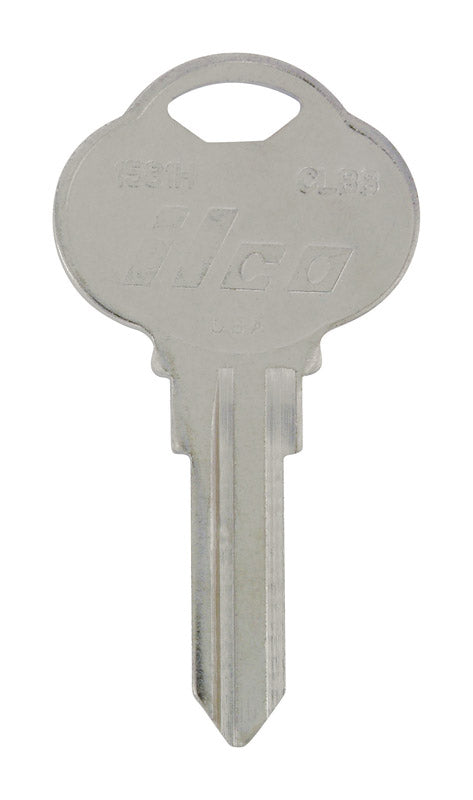 HILLMAN KeyKrafter Automotive Key Blank 190 Double For Club Steering Wheel Silver, Pack of 4