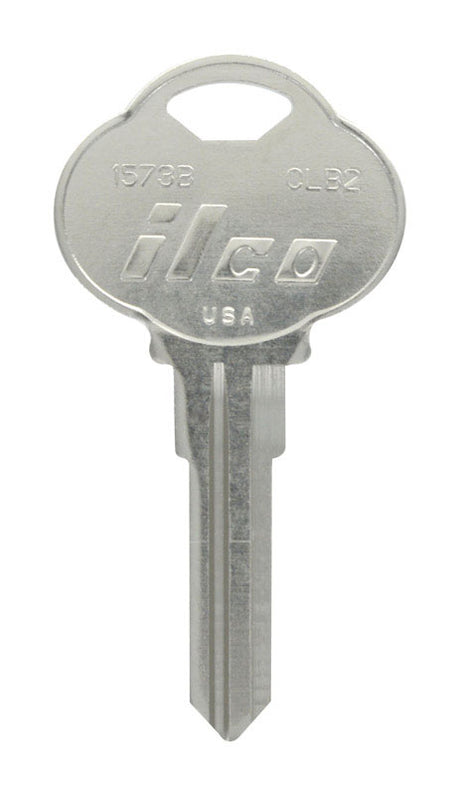 HILLMAN KeyKrafter Automotive Key Blank 189 Double For Club Steering Wheel Silver, Pack of 4