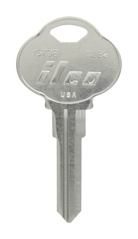 HILLMAN KeyKrafter Automotive Key Blank 189 Double For Club Steering Wheel Silver, Pack of 4