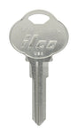 HILLMAN KeyKrafter Automotive Key Blank 189 Double For Club Steering Wheel Silver, Pack of 4