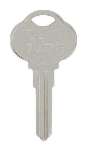 HILLMAN KeyKrafter Automotive Key Blank 187 Double For Club Steering Wheel Silver, Pack of 4