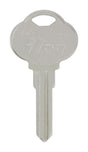 HILLMAN KeyKrafter Automotive Key Blank 187 Double For Club Steering Wheel Silver, Pack of 4
