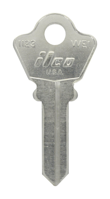 HILLMAN KeyKrafter Universal House/Office Key Blank 167 Single For Wilson Bohannan Locks Silver, Pack of 4
