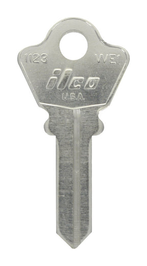 HILLMAN KeyKrafter Universal House/Office Key Blank 167 Single For Wilson Bohannan Locks Silver, Pack of 4
