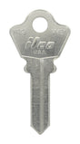 HILLMAN KeyKrafter Universal House/Office Key Blank 167 Single For Wilson Bohannan Locks Silver, Pack of 4