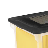 Sterilite 4.4 cu ft Black/Clear Storage Unit 11 in. H X 14 in. W X 18.5 in. D Stackable, Pack of 4