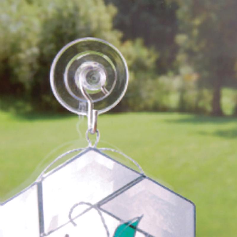 HILLMAN Medium Nickel Plated Clear Metal/Plastic 2 in. L Cup Hook 3 lb 1 pk, Pack of 72