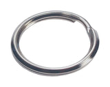 HILLMAN 3/4 in. D Tempered Steel Silver Split Rings Key Ring, Pack of 50