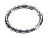 HILLMAN 7/8 in. D Tempered Steel Silver Split Rings/Cable Rings Key Ring, Pack of 50