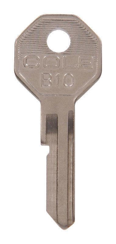 HILLMAN Traditional Key Automotive Key Blank Single For GM Silver, Pack of 10