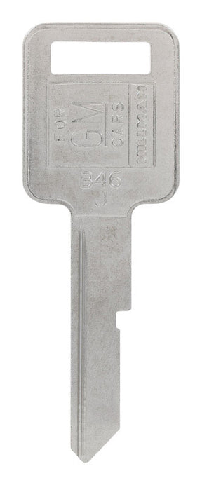 HILLMAN Traditional Key Automotive Key Blank Single For GM Silver, Pack of 10