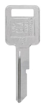 HILLMAN Traditional Key Automotive Key Blank Single For GM Silver, Pack of 10