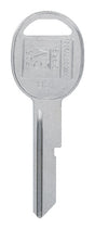 HILLMAN Traditional Key Automotive Key Blank Single For GM Silver, Pack of 10