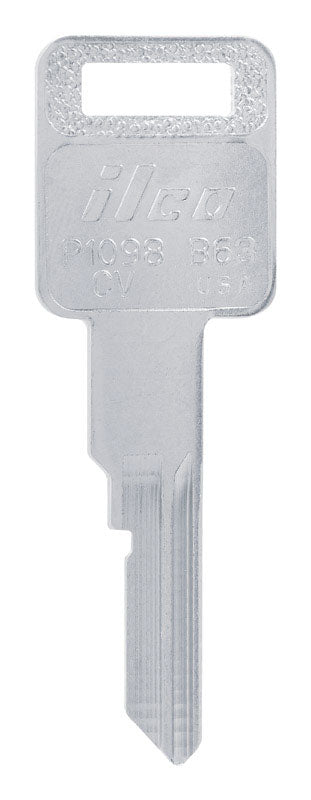 HILLMAN Traditional Key Automotive Key Blank Single For GM Silver, Pack of 10