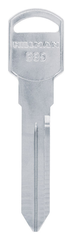 HILLMAN Traditional Key Automotive Key Blank Double For GM Silver, Pack of 10