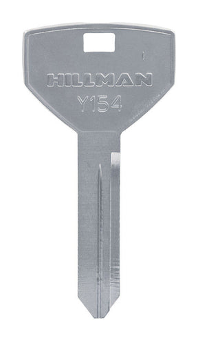 HILLMAN Traditional Key Automotive Key Blank Double For Chrysler Silver, Pack of 10
