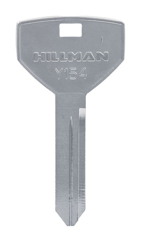 HILLMAN Traditional Key Automotive Key Blank Double For Chrysler Silver, Pack of 10